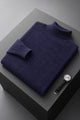 Turbo Extreme Rabbit Wool Turtleneck Pullover Imported High Neck In Navy Blue