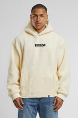 Turbo Cozy Imported Sherpa-Lined Hoodie In Beige