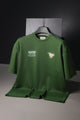 Turbo "Saltrock" Back Design Oversize Tee In Olive Green