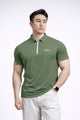 Fergmo Zipper Closure Style Men's Polo Shirt