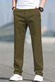 Turbo Urban Executive Slim Fit Cotton Pant In Olive Brown