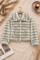 Women Button Closure Imported Fur Jacket
