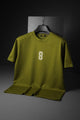 Turbo Prominent Numeric 8 Front Logo Tee In Olive