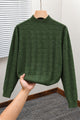 Turbo Geometric Pattern Imported Men's Sweater In Olive