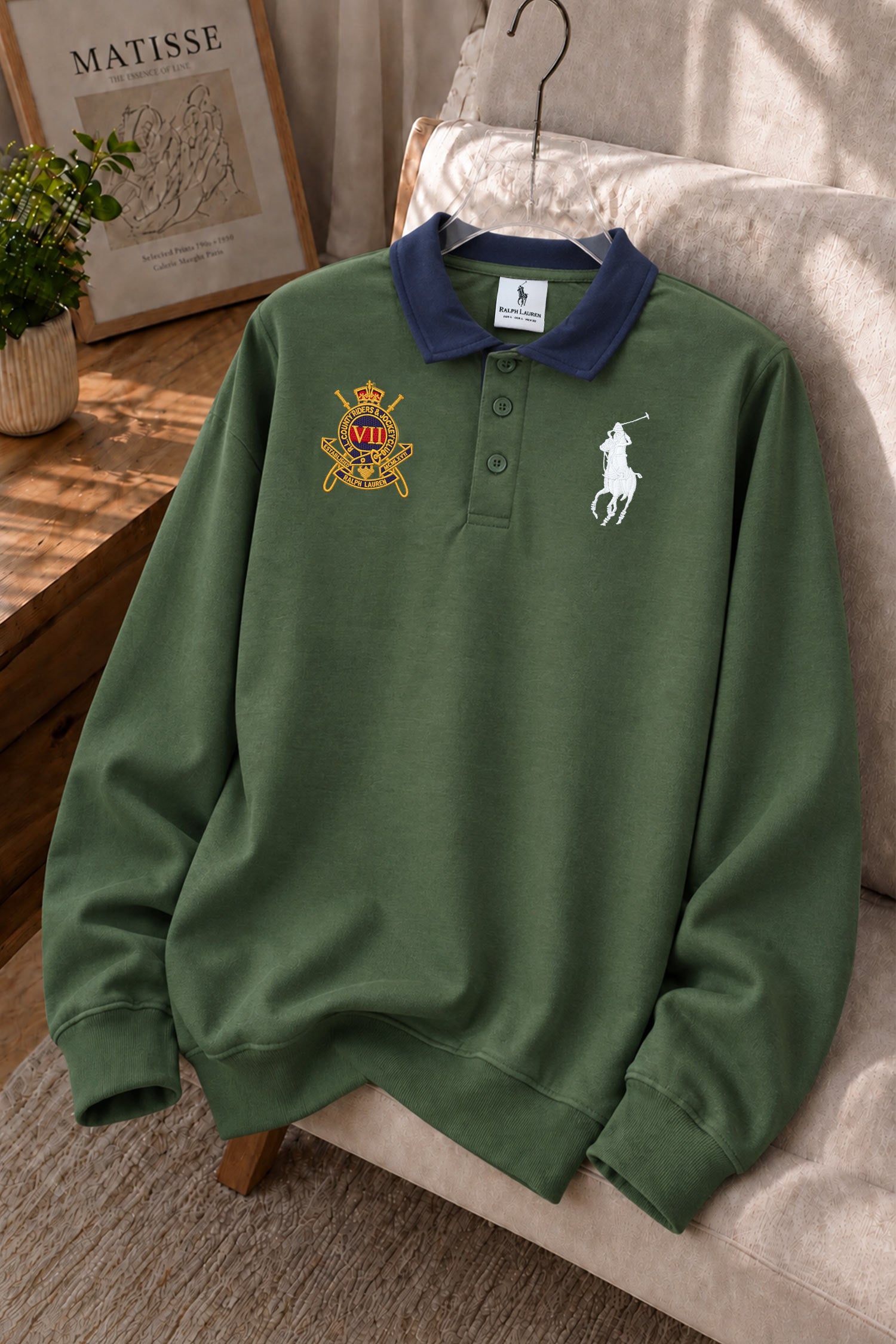 Polo Iconic Rugby Men's Sweatshirt In Olive