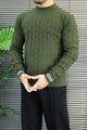 Turbo Self-Design Textured Imported Round Neck Men's Sweater