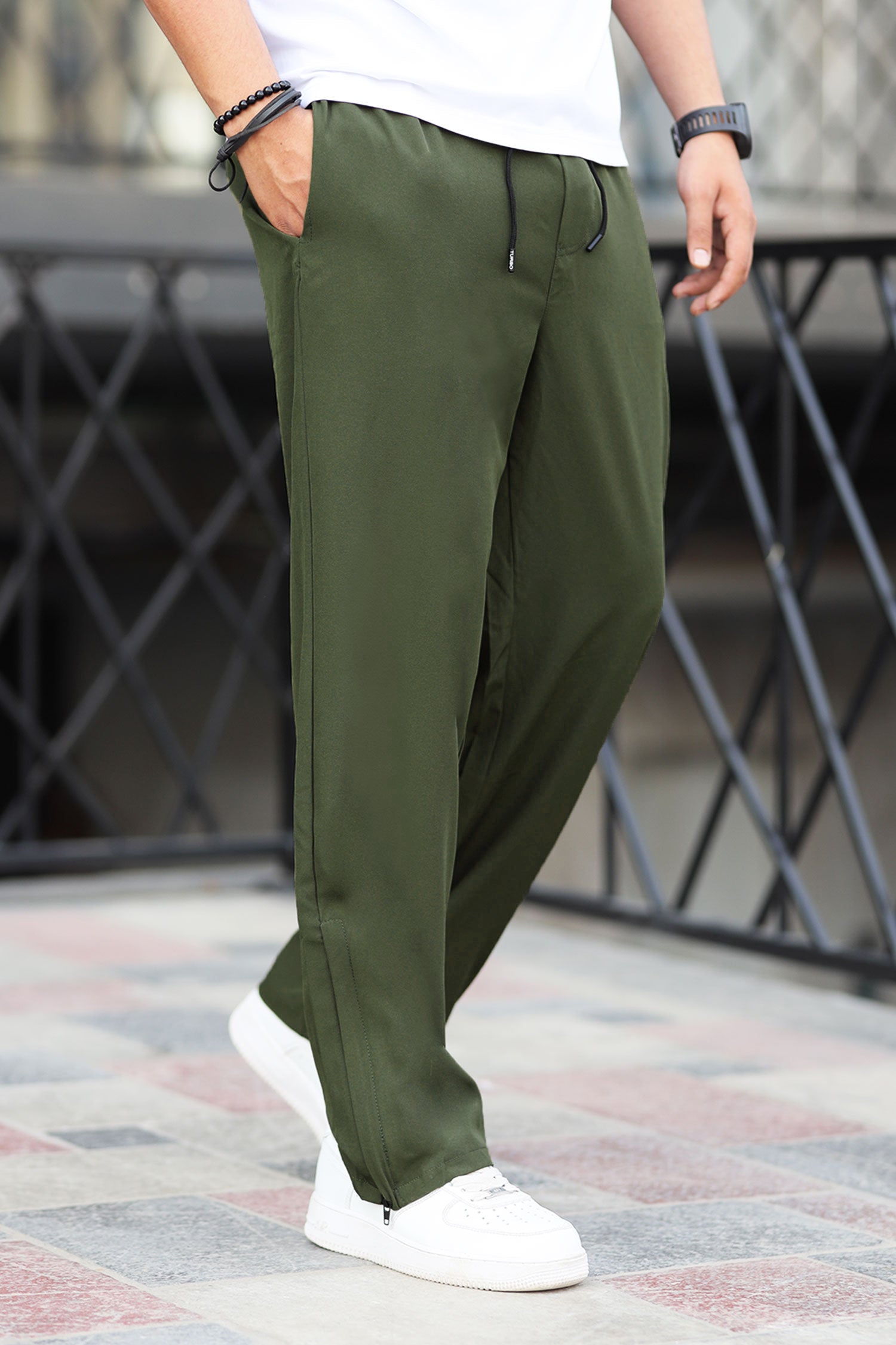 Turbo Loose Bottom Zip Style Imported Sportswear Trouser