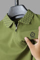Turbo Abstract Zip Collar Men's Polo Shirt