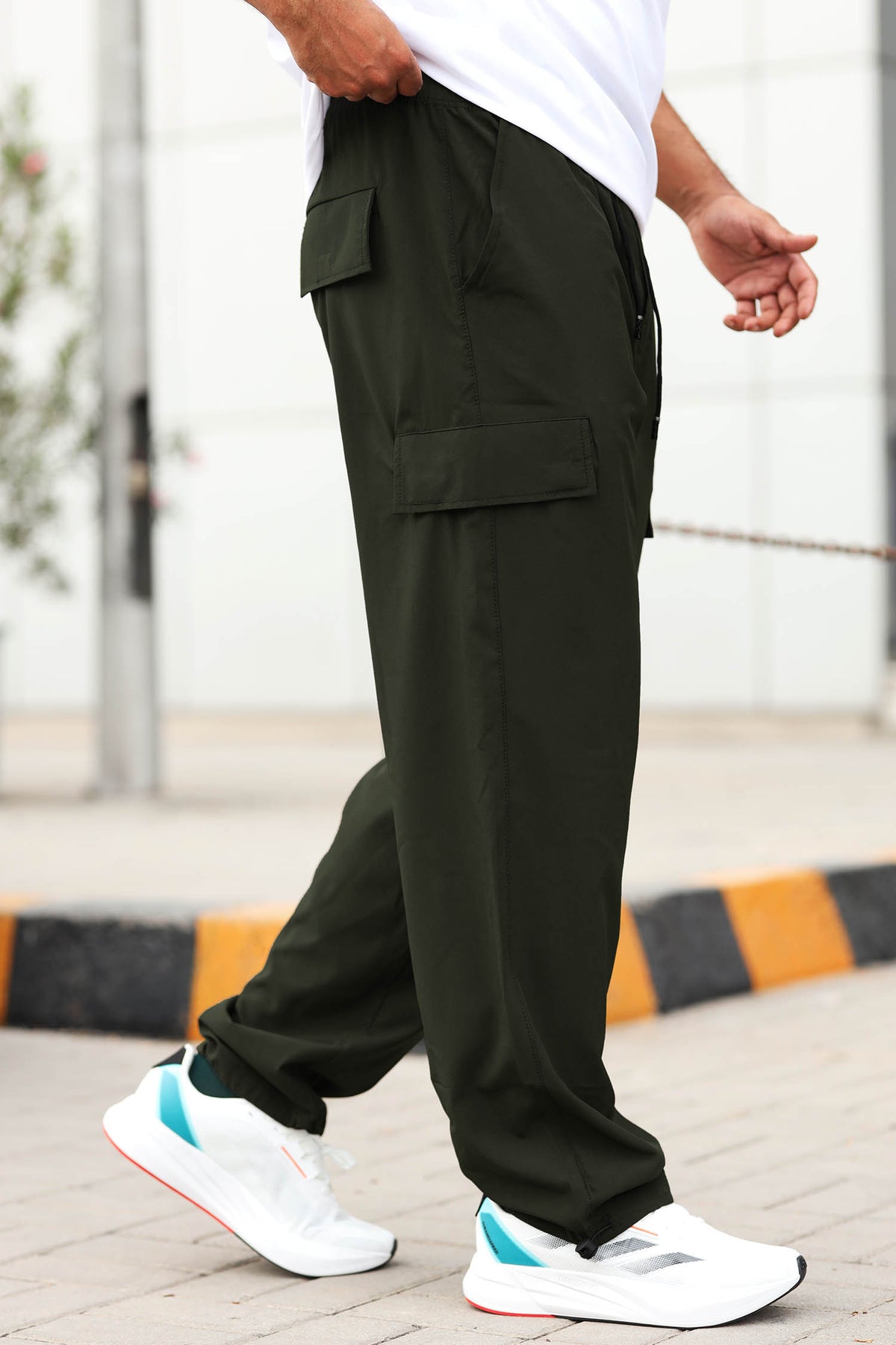 Plain Loose Bottom Cargo Trouser