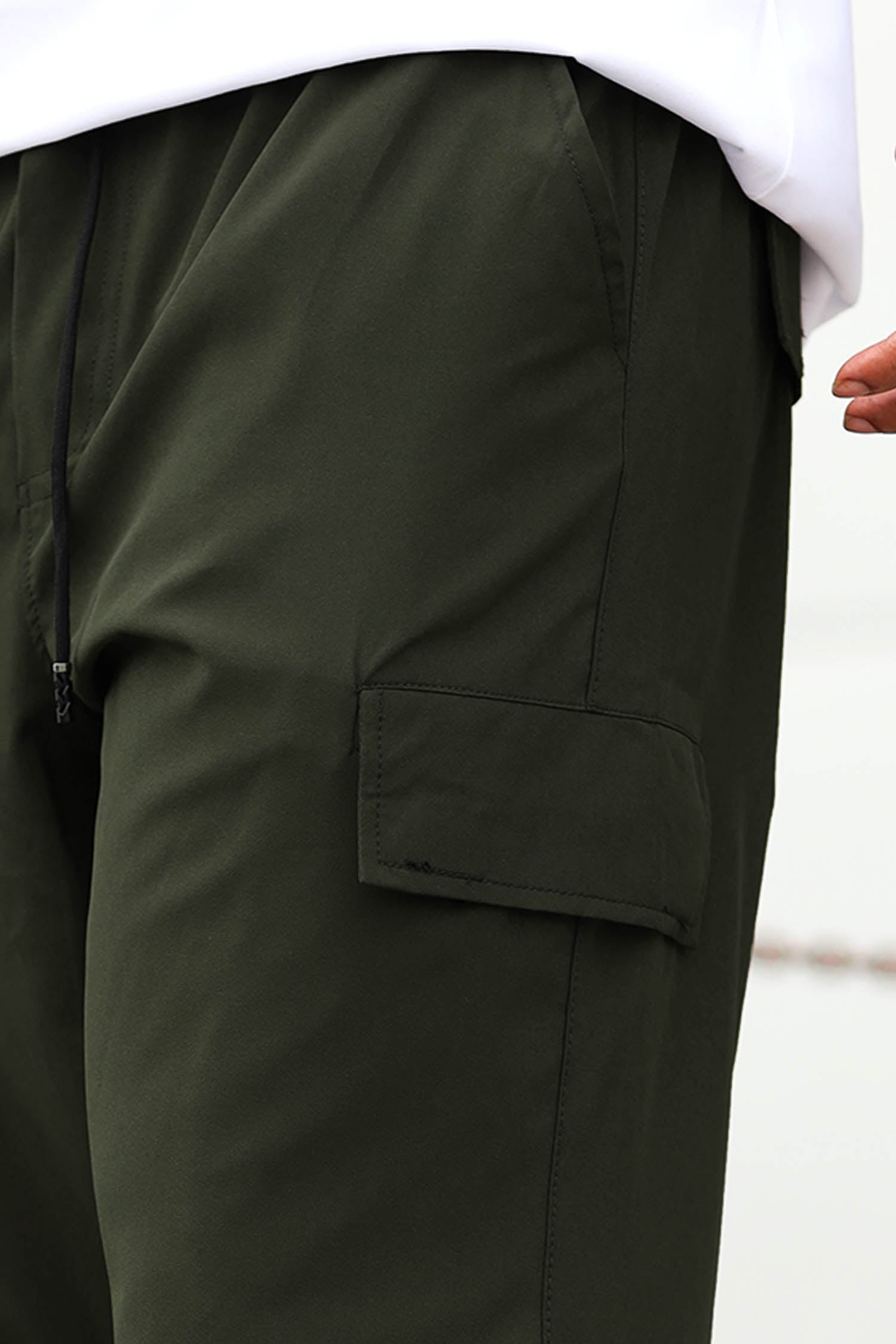 Plain Loose Bottom Cargo Trouser