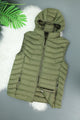 Hollow Padded Imported Men's Gilet In Olive