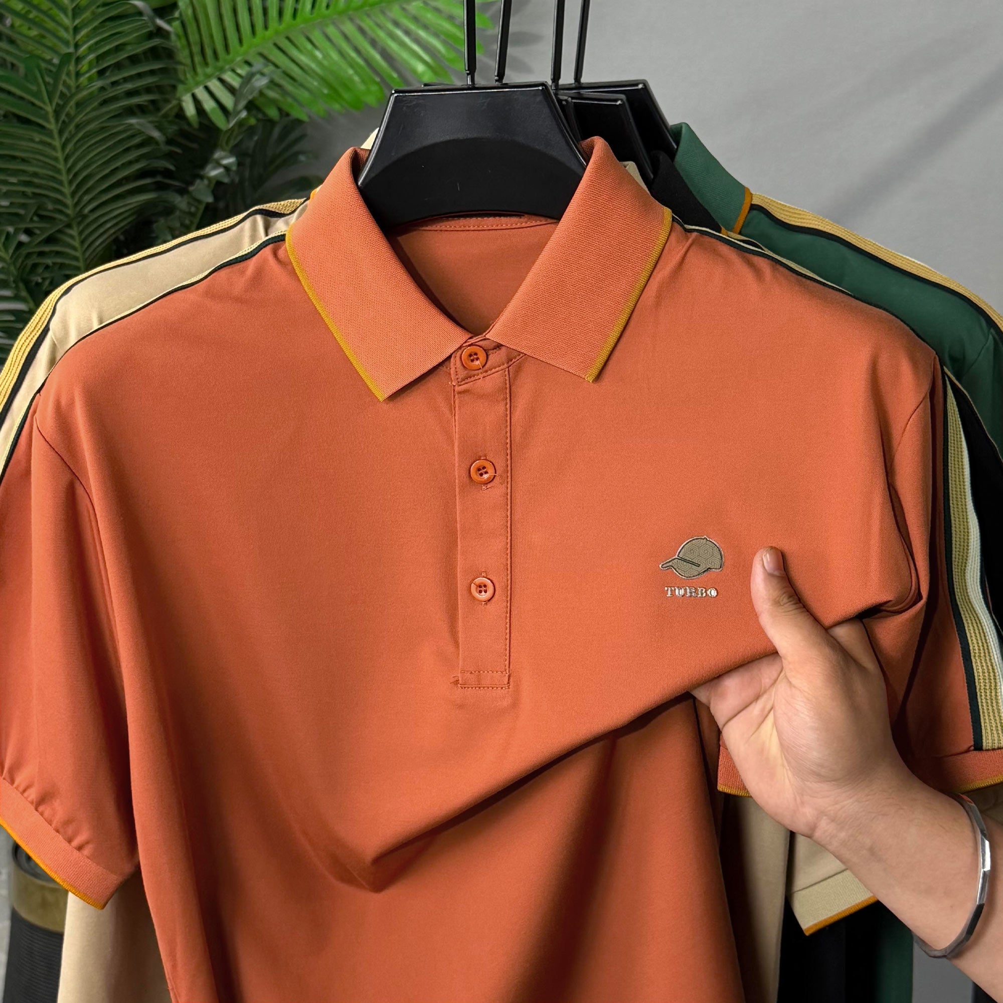 Turbo Emerald Edge Men's Polo Shirt