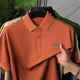 Turbo Emerald Edge Men's Polo Shirt In Orange