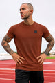 Prda Iconic Micro Siren Badge Men's Tee In Red Brick