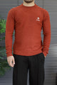 Lro Piana Designer Textured Imported Round Neck Men's Sweater