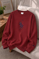 Plo Rph Lren Heritage Round Neck Men's Sweatshirt In Maroon