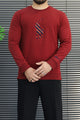 Plo Rph Lren Heritage Round Neck Men's Sweatshirt In Maroon