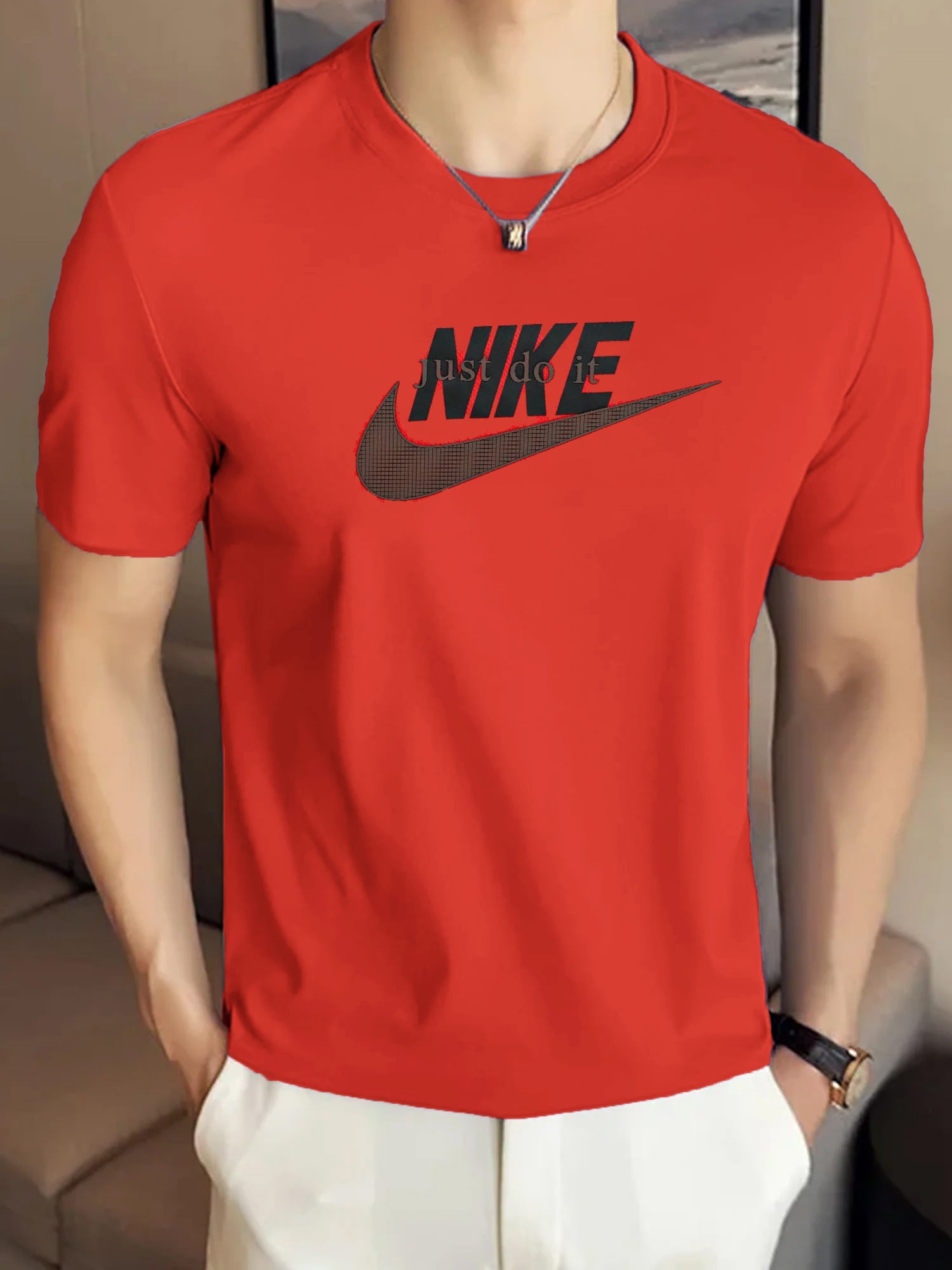 Nke Signature Jst Do It Imported Round Neck T-Shirt