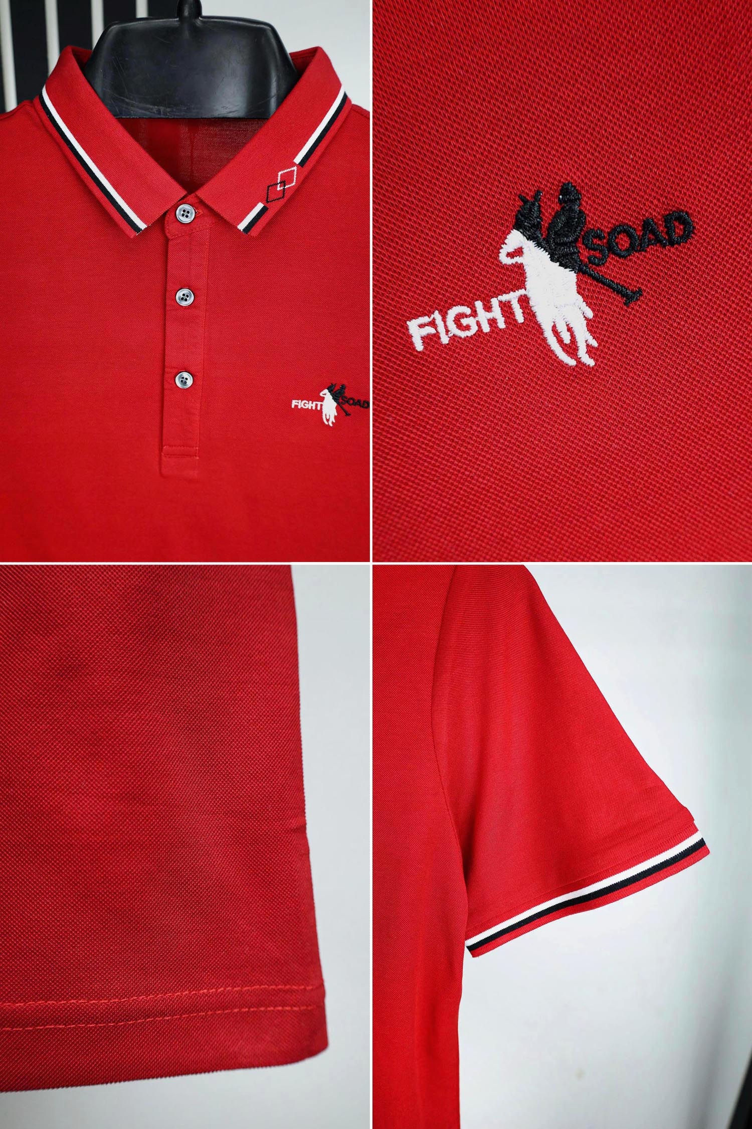 Fight Soad Front Logo Polo Shirts