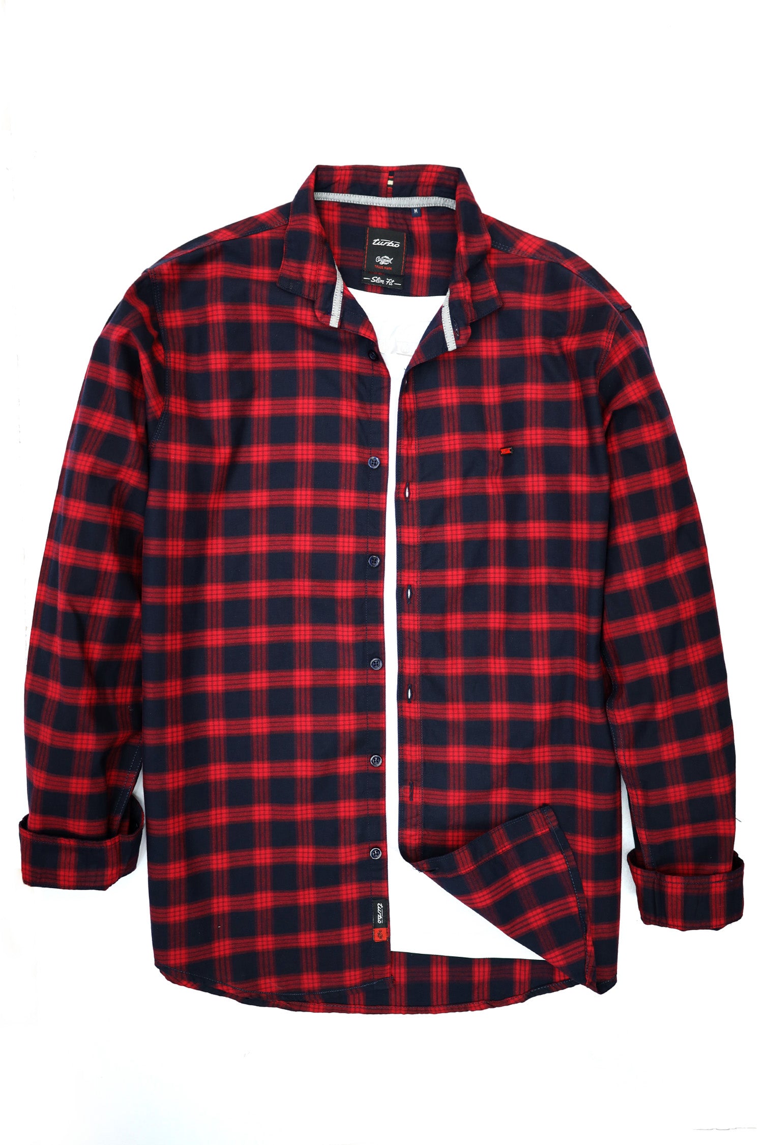 Double Line Check Full Sleeve Casual Shirt