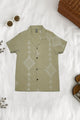 Turbo Diamond Geometric Pattern Younger Kids Casual-Shirt