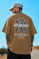 Turbo New Era Satisfactorily Graphic Oversize Men's Tee In Sand Brown