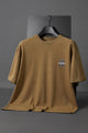 Turbo New Era Satisfactorily Graphic Oversize Men's Tee In Sand Brown
