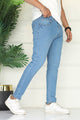 Turbo 'Podge' Everyday Ankle-Fit Jeans In Sky Blue