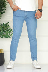 Turbo 'Podge' Everyday Ankle-Fit Jeans In Sky Blue