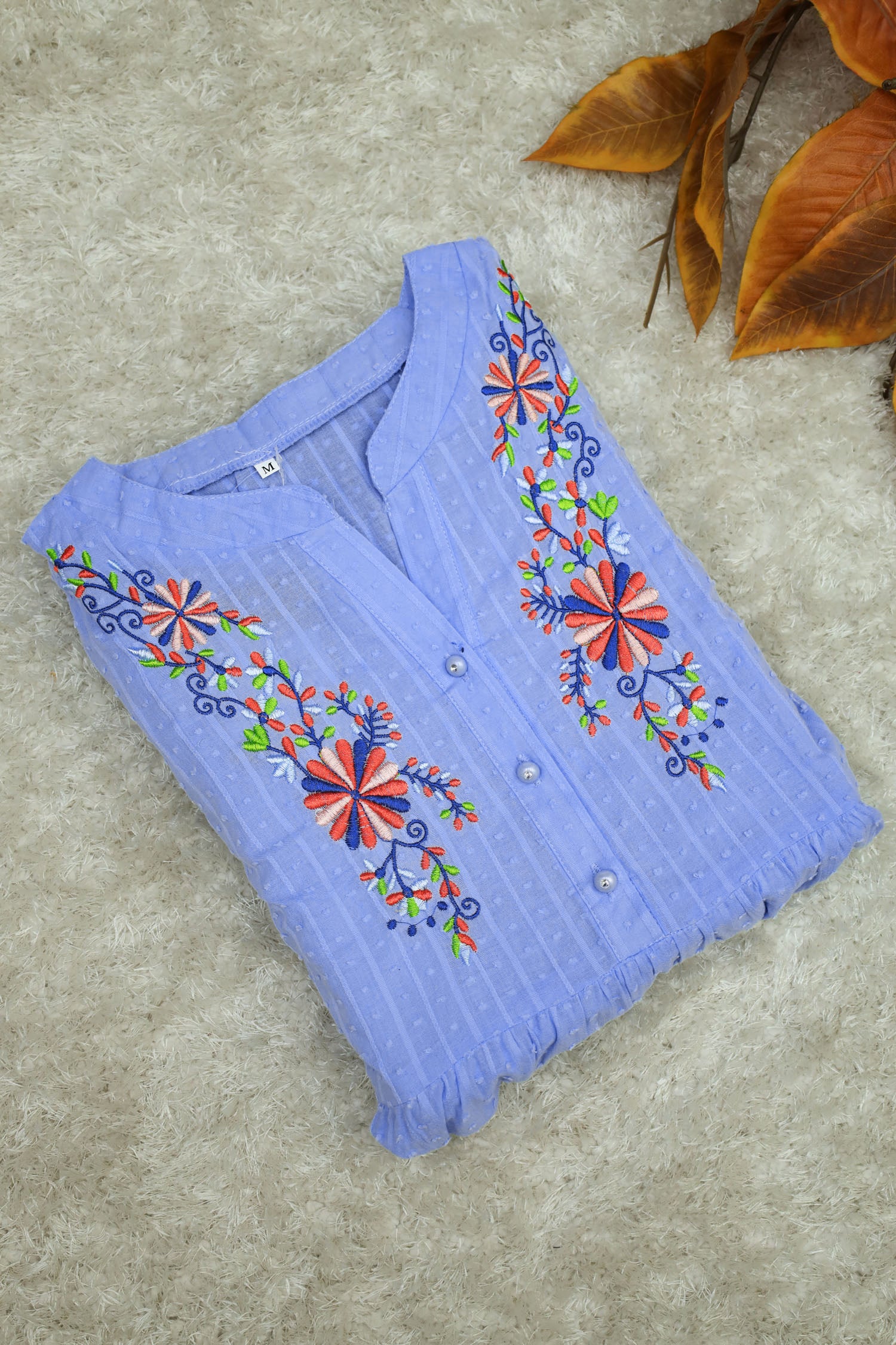 Embroidered Design Frock Style Turkish Imported Top