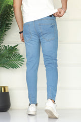 Turbo 'Podge' Everyday Ankle-Fit Jeans In Sky Blue