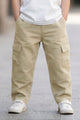 Turbo Relax-Fit Knitted Cargo Kids Trousers For Boys