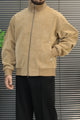 Men's Affordable Sweat Suede Leather Jacket In Skin