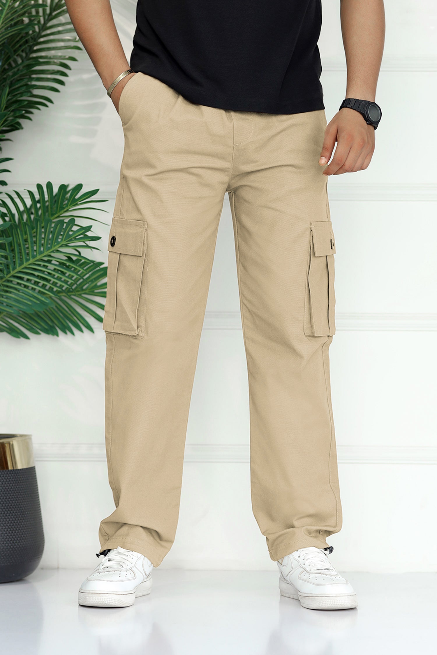 Turbo's 6 Pockets Loose Bottom Cargo Trouser