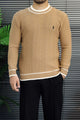 Polo Rph Lren Cable-Knit Pullover Imported Men's Sweater In Skin