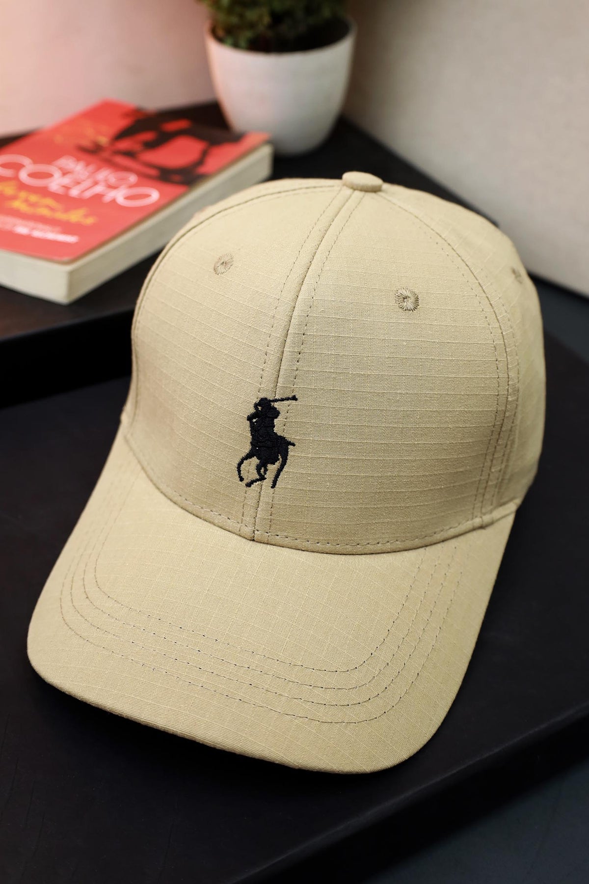 Polo Embroidered Logo Cotton Cap In Skin