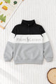 Rlph Lurn Quarter Zip-Up Mock Neck Kid's Sweatshirt