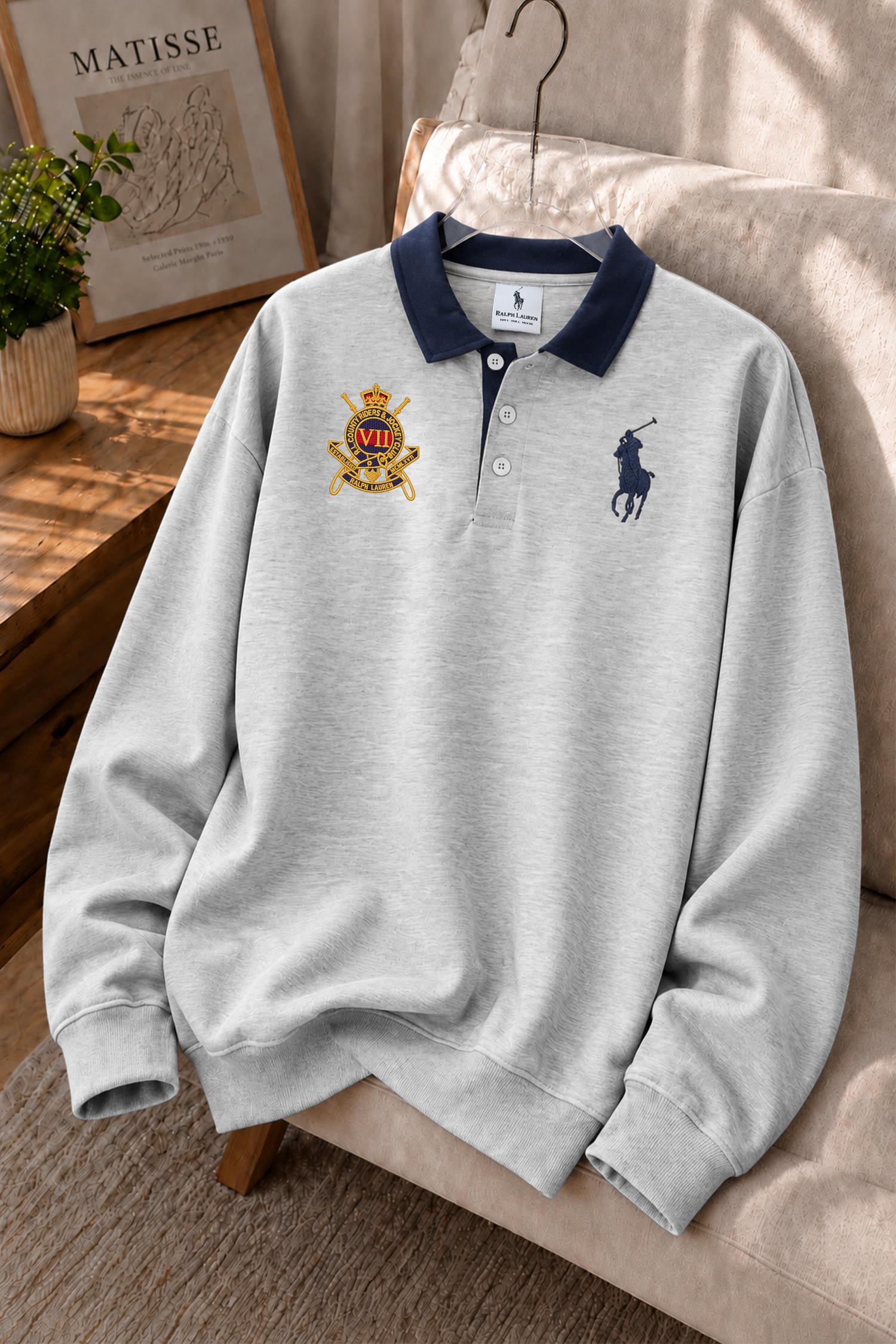 Polo Iconic Rugby Men's Sweatshirt In Slate Grey