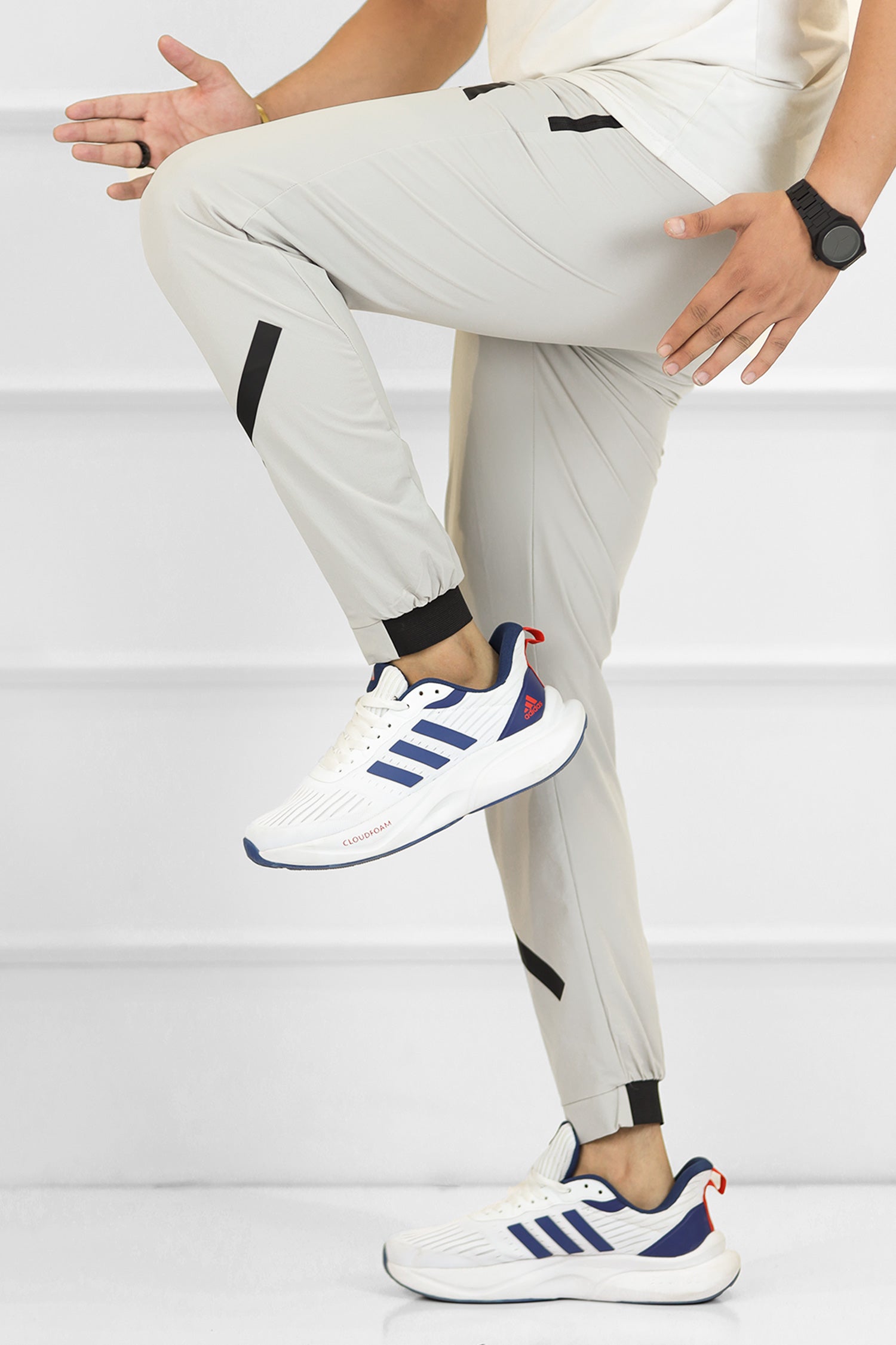 Adds Bottom Stripes Micro Premium Sportswear Trouser