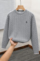 Polo Cashmere Blend Knit Imported Men's Sweater