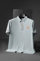 Hrms Orange Accent Logo Style Men's Polo Shirt In Slate Grey
