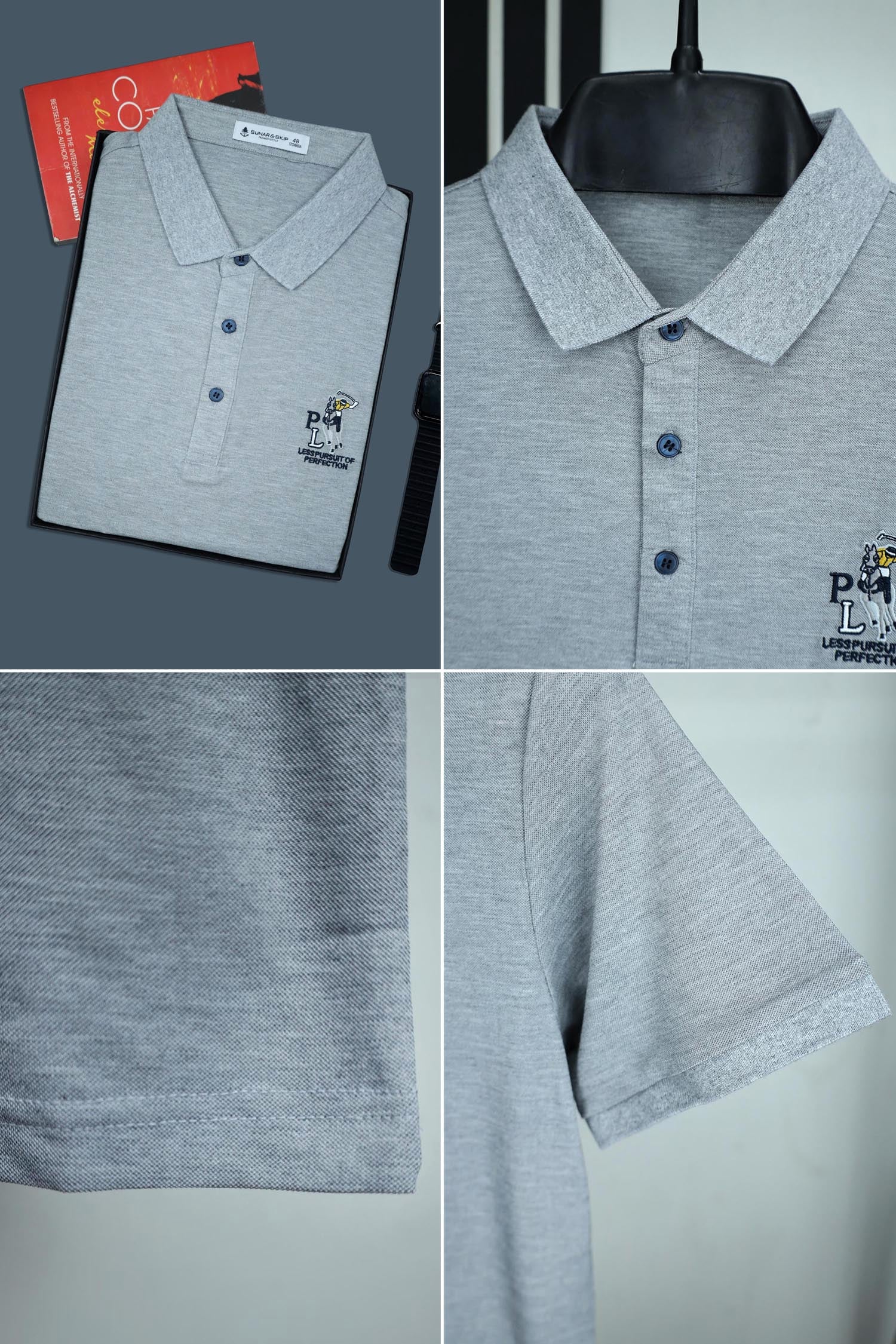 PL Front Logo Men Polo Shirts