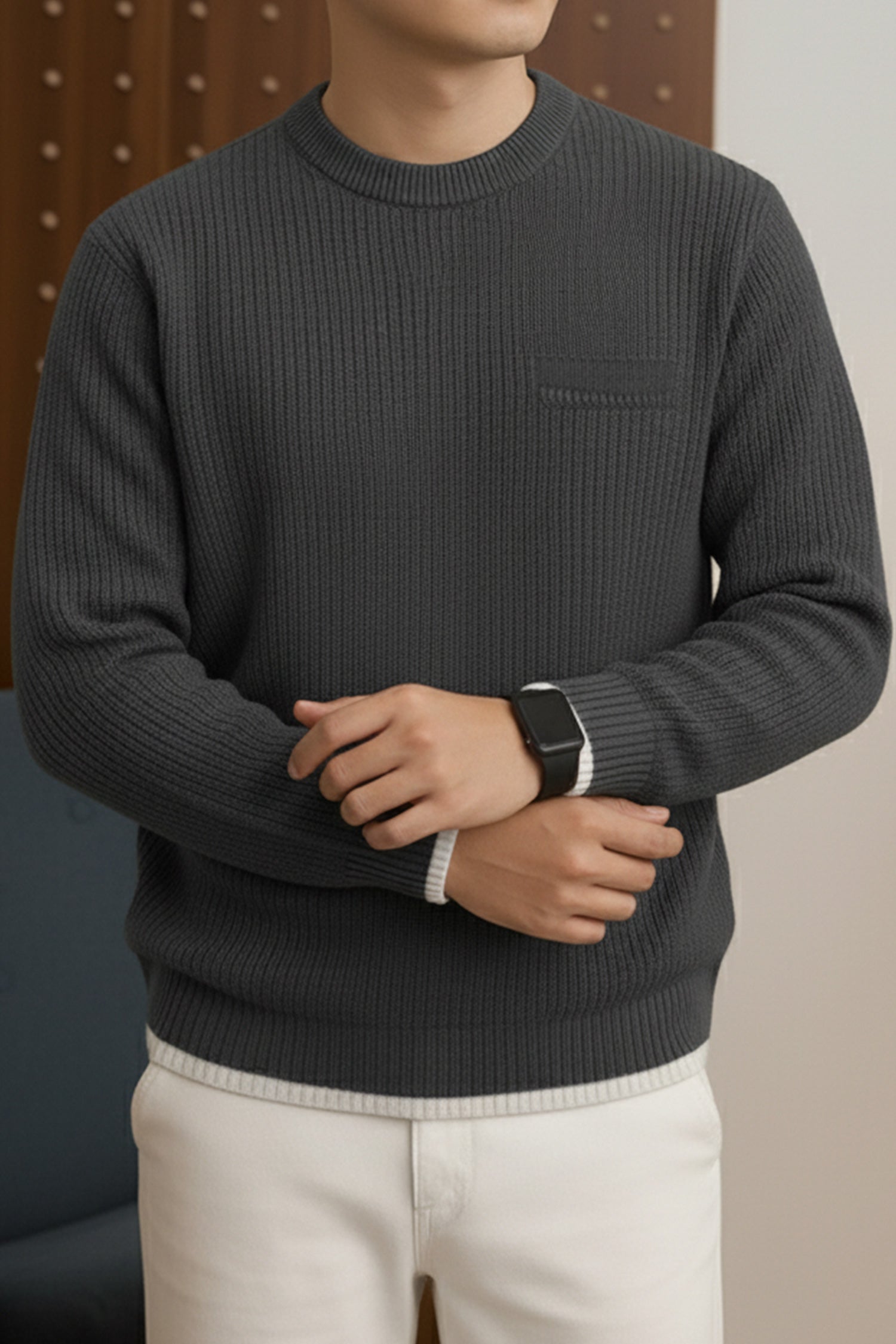 Turbo Noarlalf Solid Imported Men's Sweater