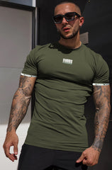 Signature Warrior Turbo T-Shirt In Olive Green