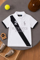 Plo Rph Lren Prominent Diagonal Stripe Younger Kids Polo Shirt