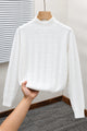 Turbo Geometric Pattern Imported Men's Sweater In White