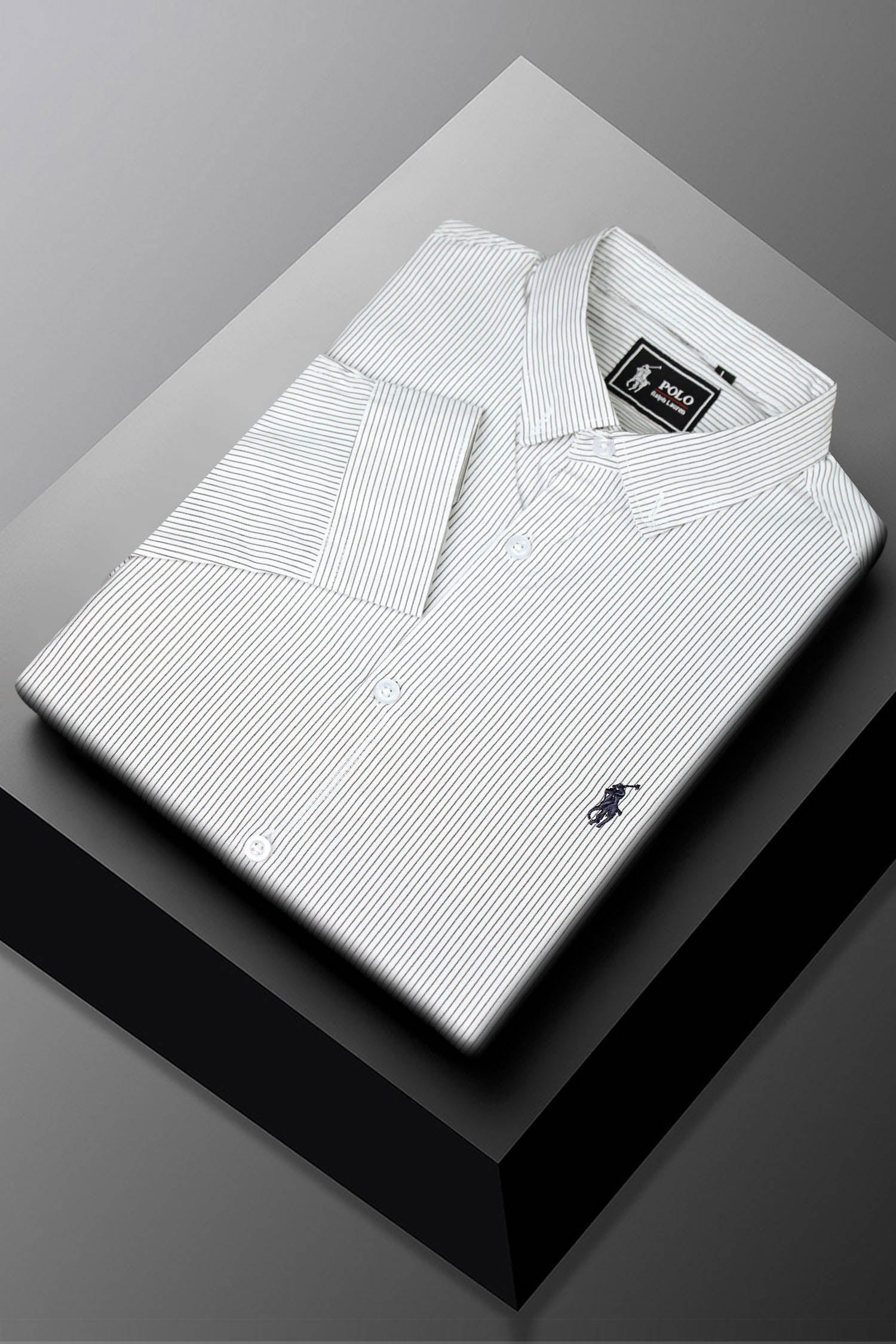 Polo Rph Lren Stripe Poplin Cotton Casual Shirt