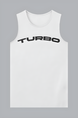 Turbo 'The Iron Grind' Performance Men Sando In White