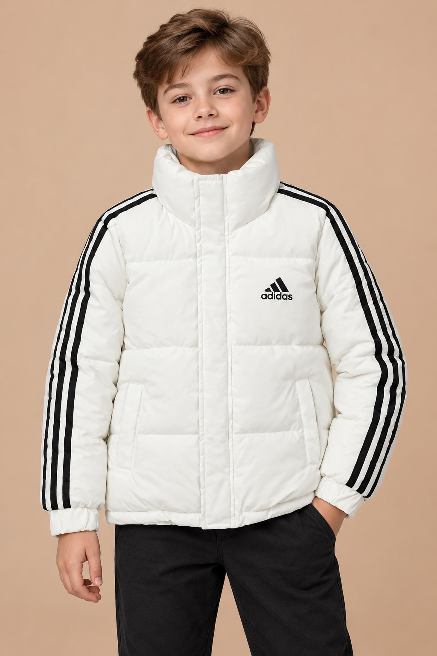 Adds Synthetic Shearling Imported Kid's Puffer Jacket