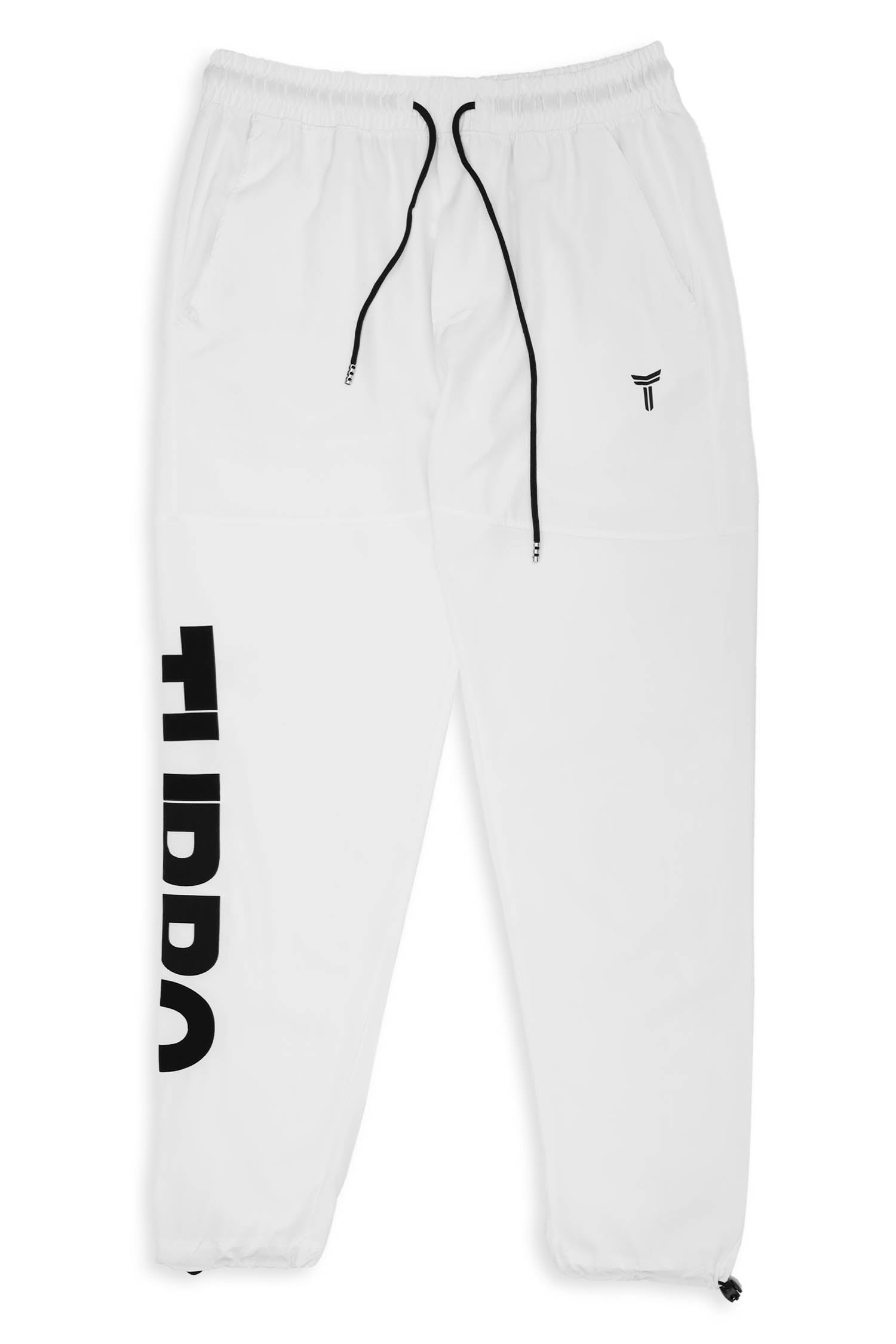 Turbo Bottom Writing SlimFit Imported Sportswear Trouser in White